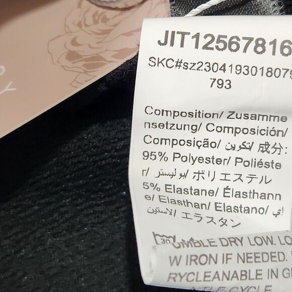 Emery Rose Shorts For Women Size 1XL Color Black Stretch With zippers Details B9 - Picture 10 of 11